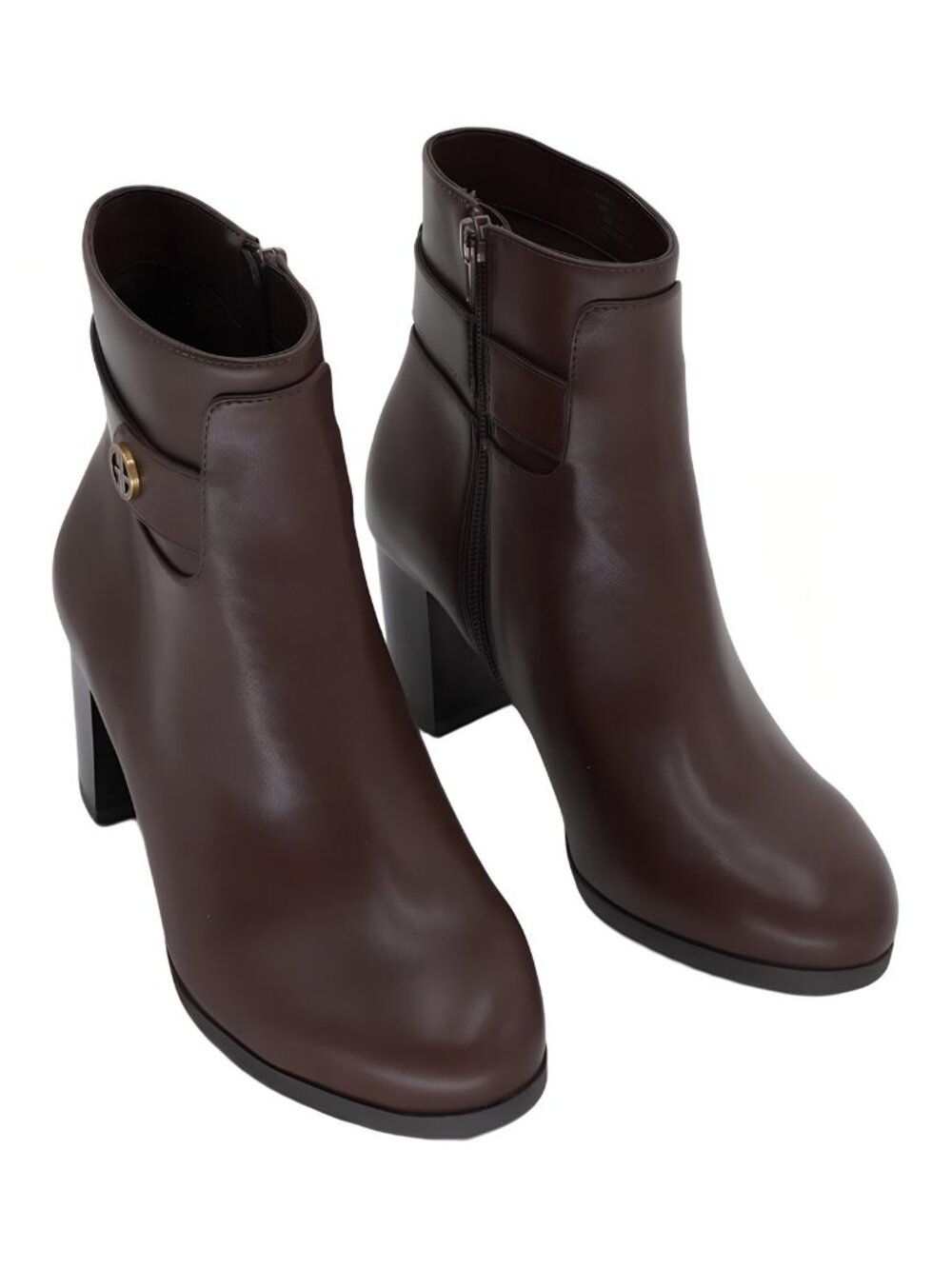 Giani Bernini Womens Artta Round Toe Bootie Dark Roast Brown Sz 8M